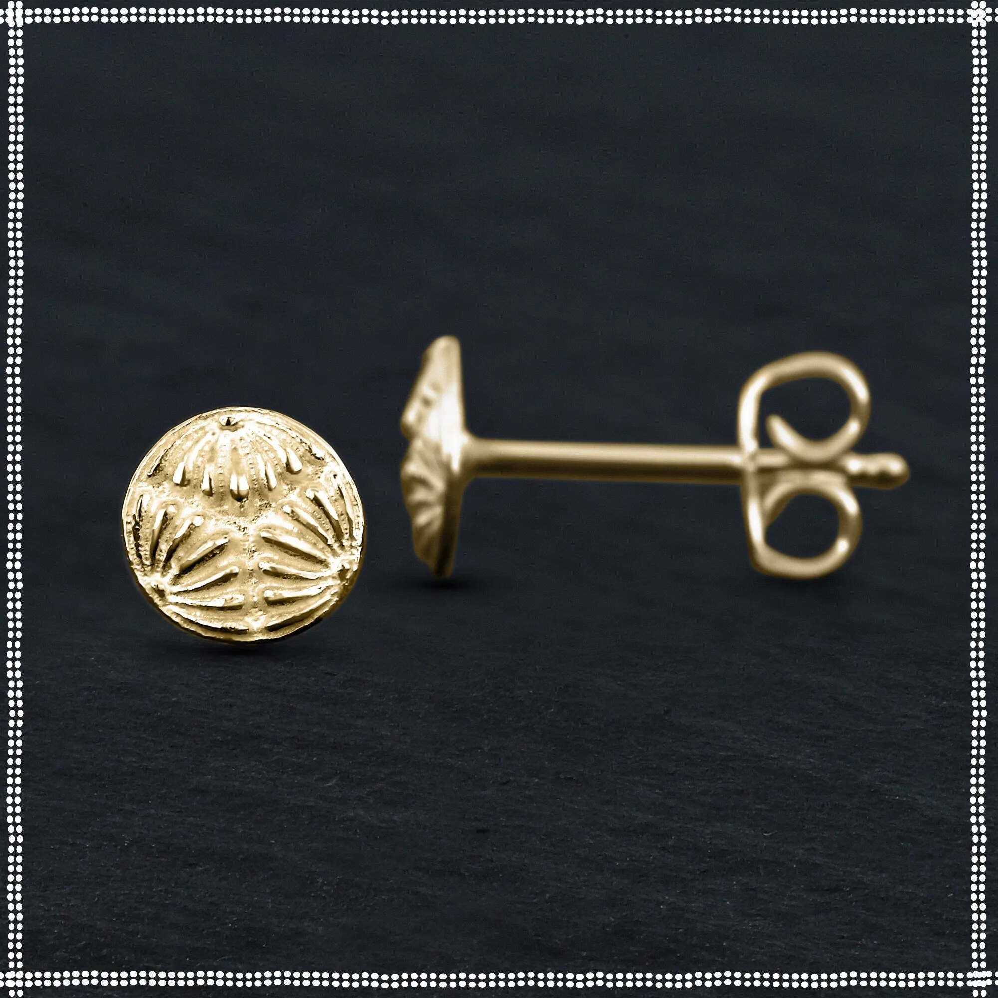 14k Gold Dainty Stud Earrings | Astral Projection