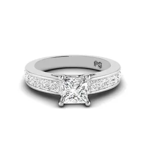 1.60-2.75 CT Princess Cut Diamonds - Engagement Ring