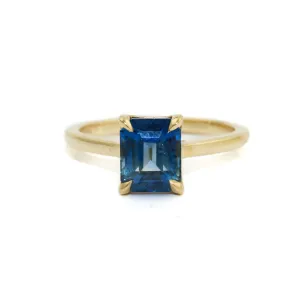 18k Gold x Blue Sri Lanka Sapphire Solitaire