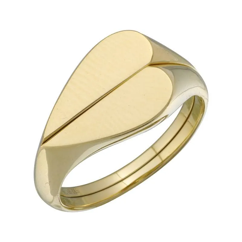 2 in 1 Heart Ring Pair