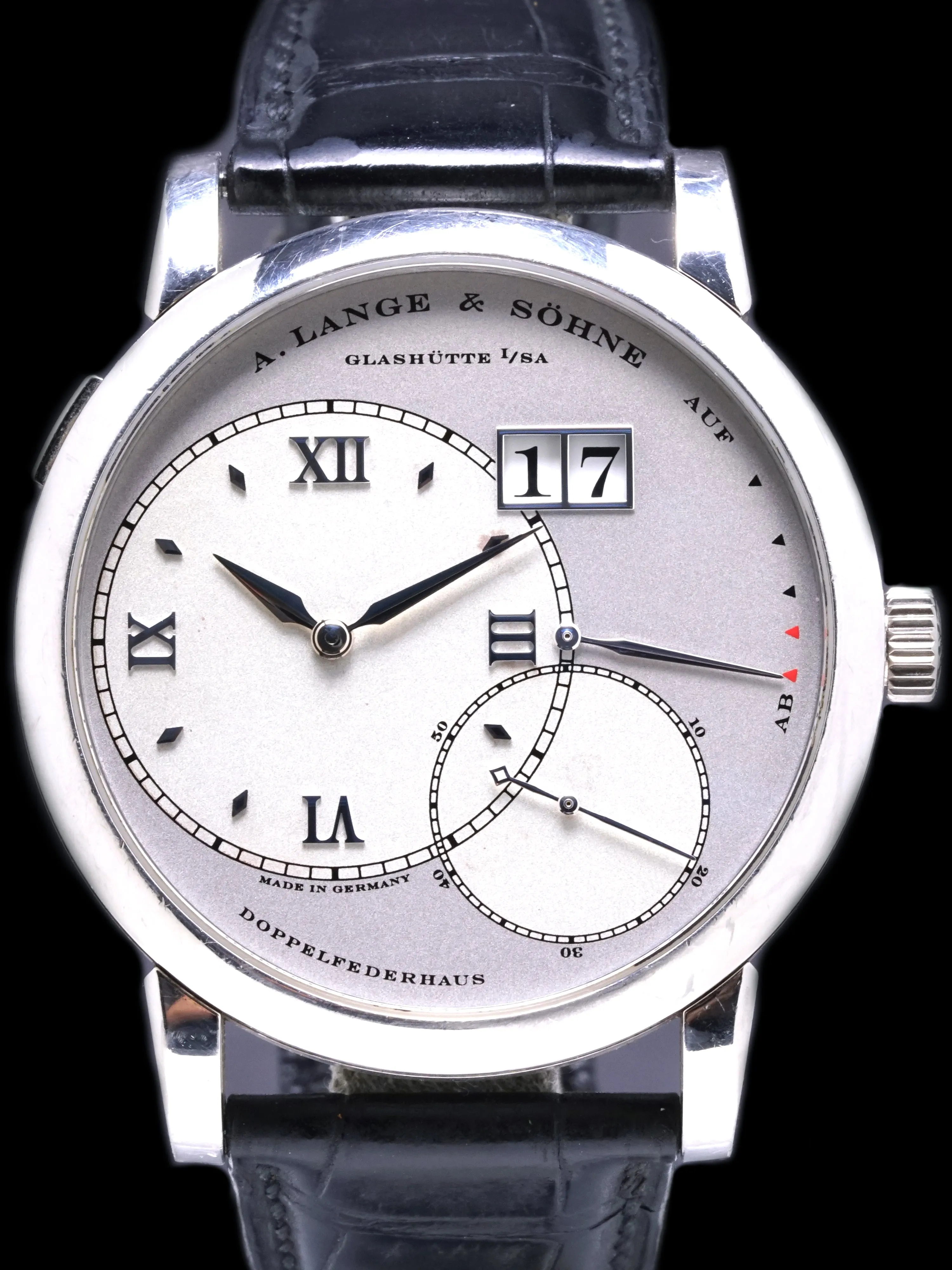 2003 A. Lange & Söhne Lange 1 (Ref. 115.026) Platinum W/ Box & Booklets