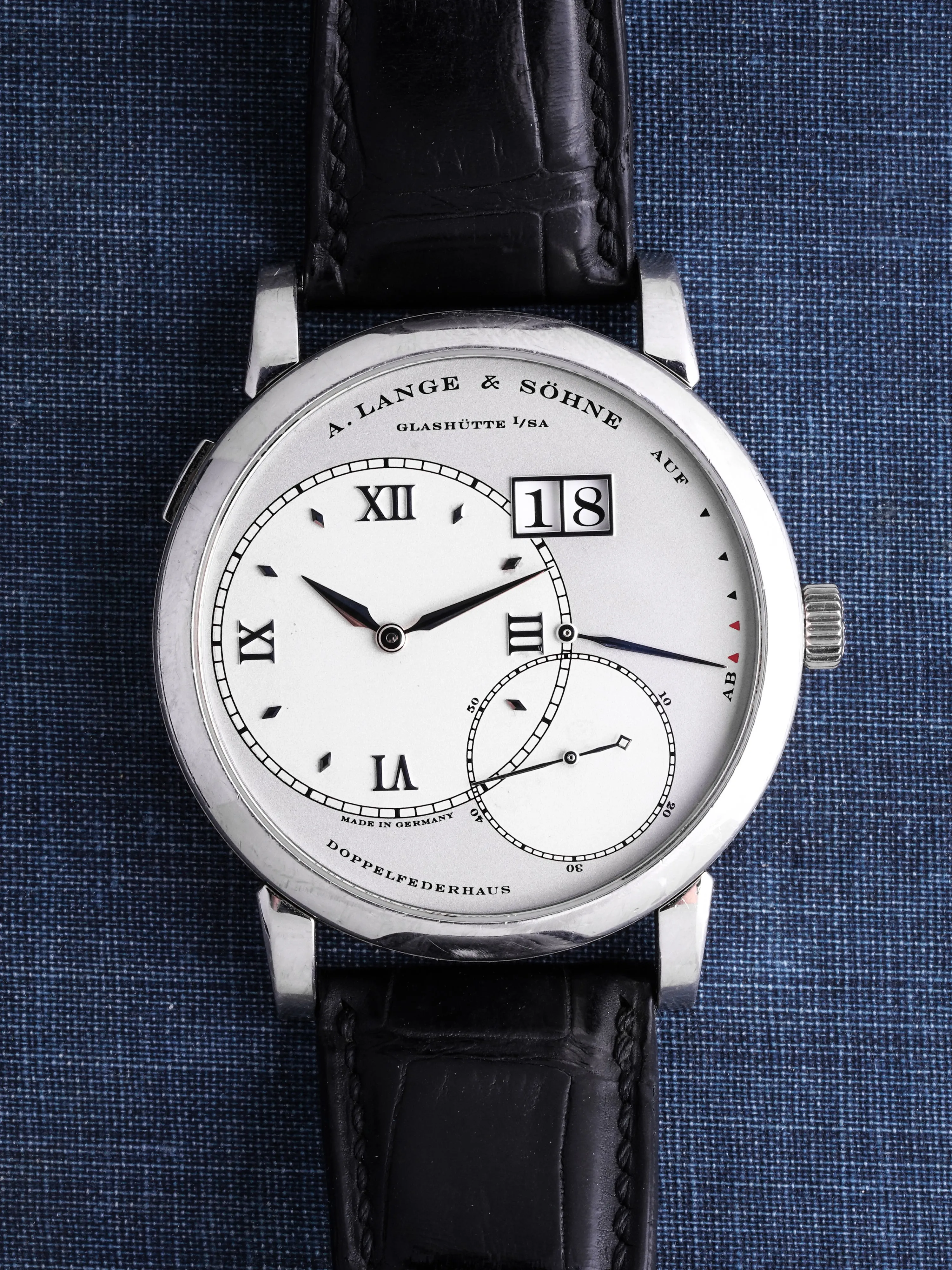 2003 A. Lange & Söhne Lange 1 (Ref. 115.026) Platinum W/ Box & Booklets