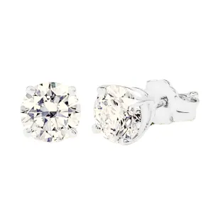 2ctw Certified Lab Grown Diamond Stud Earrings