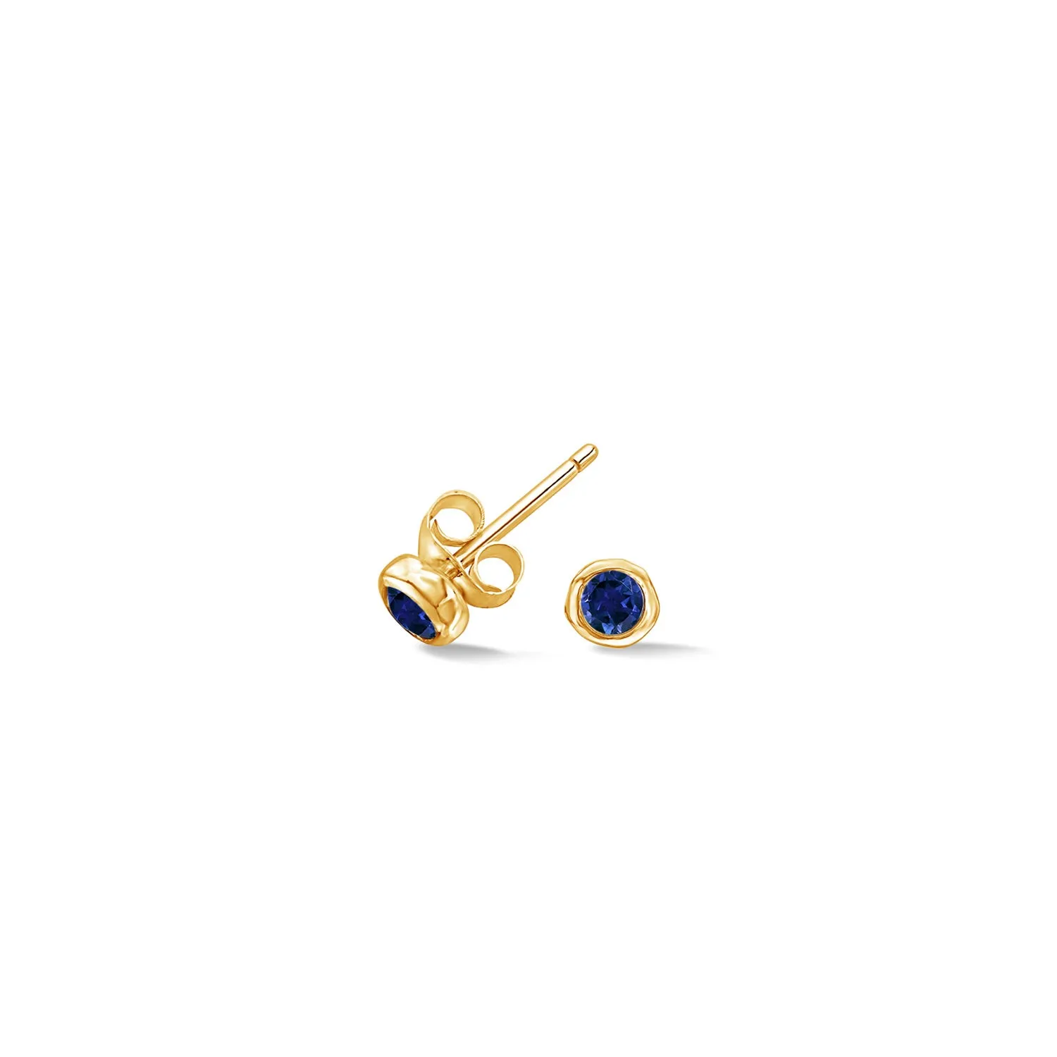 3mm Blue Sapphire Dewdrop Studs