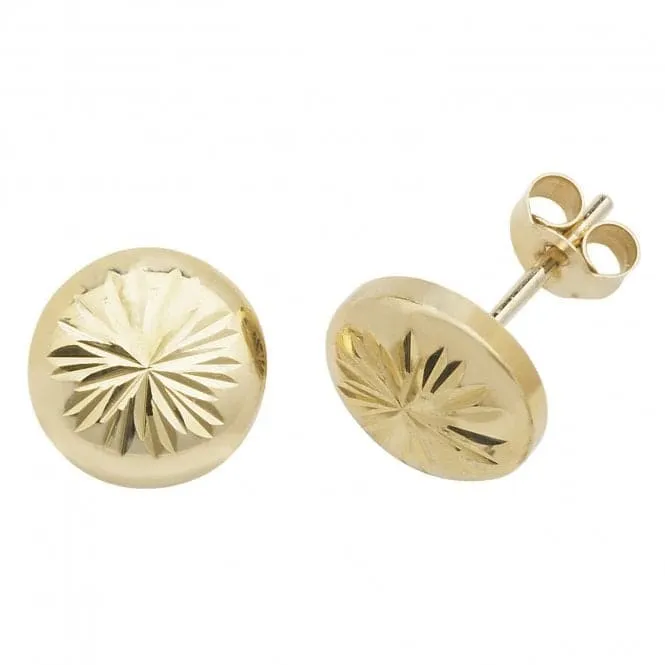 9ct Yellow Gold Stud Earrings ES541