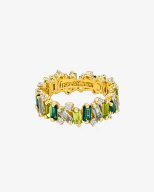 Amalfi Burst Green Mix Eternity Band