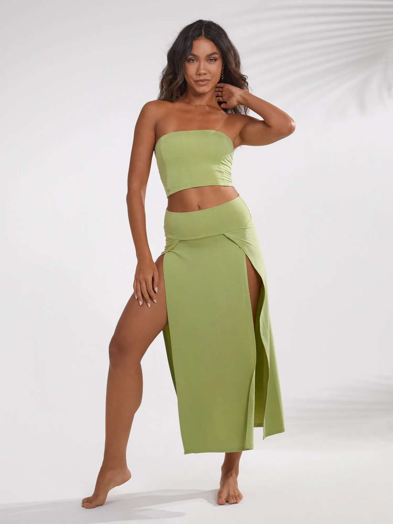 Aria Top - Lime Peridot