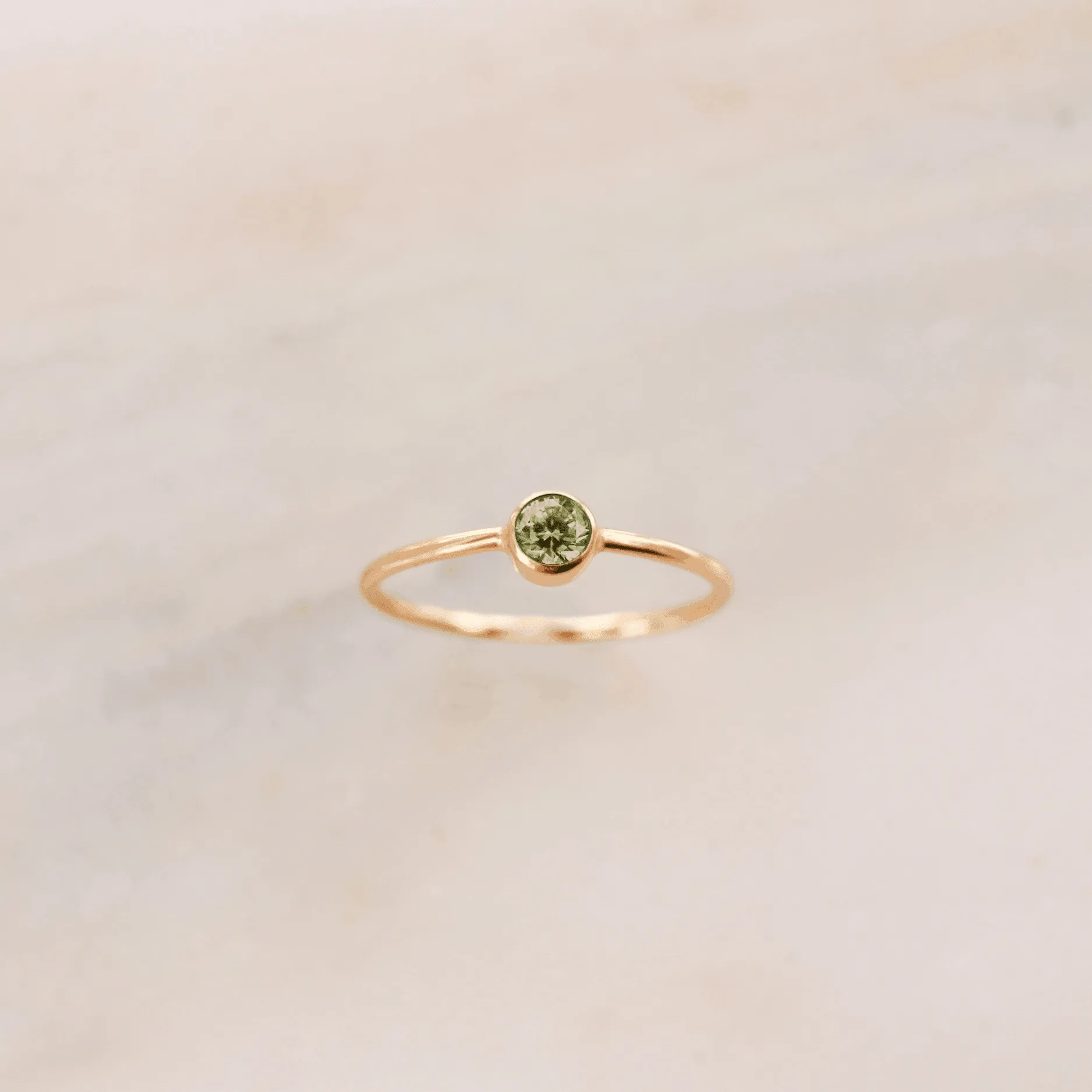 August Birthstone Ring ∙ Peridot