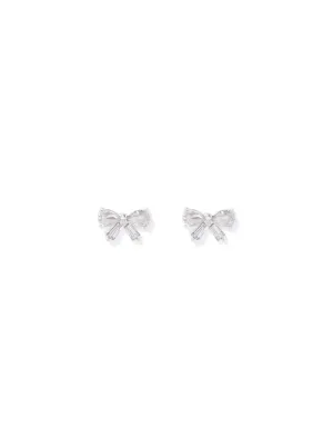 Bellina Cubic Zirconia Bow Stud Earrings