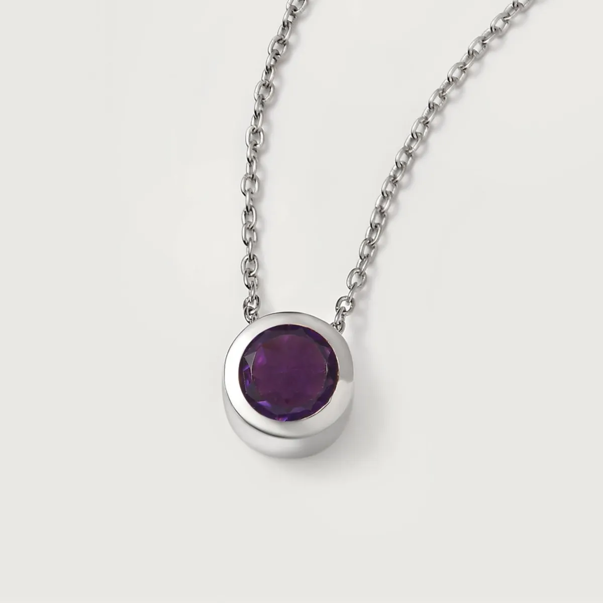 Birthstone Pendant with Chain