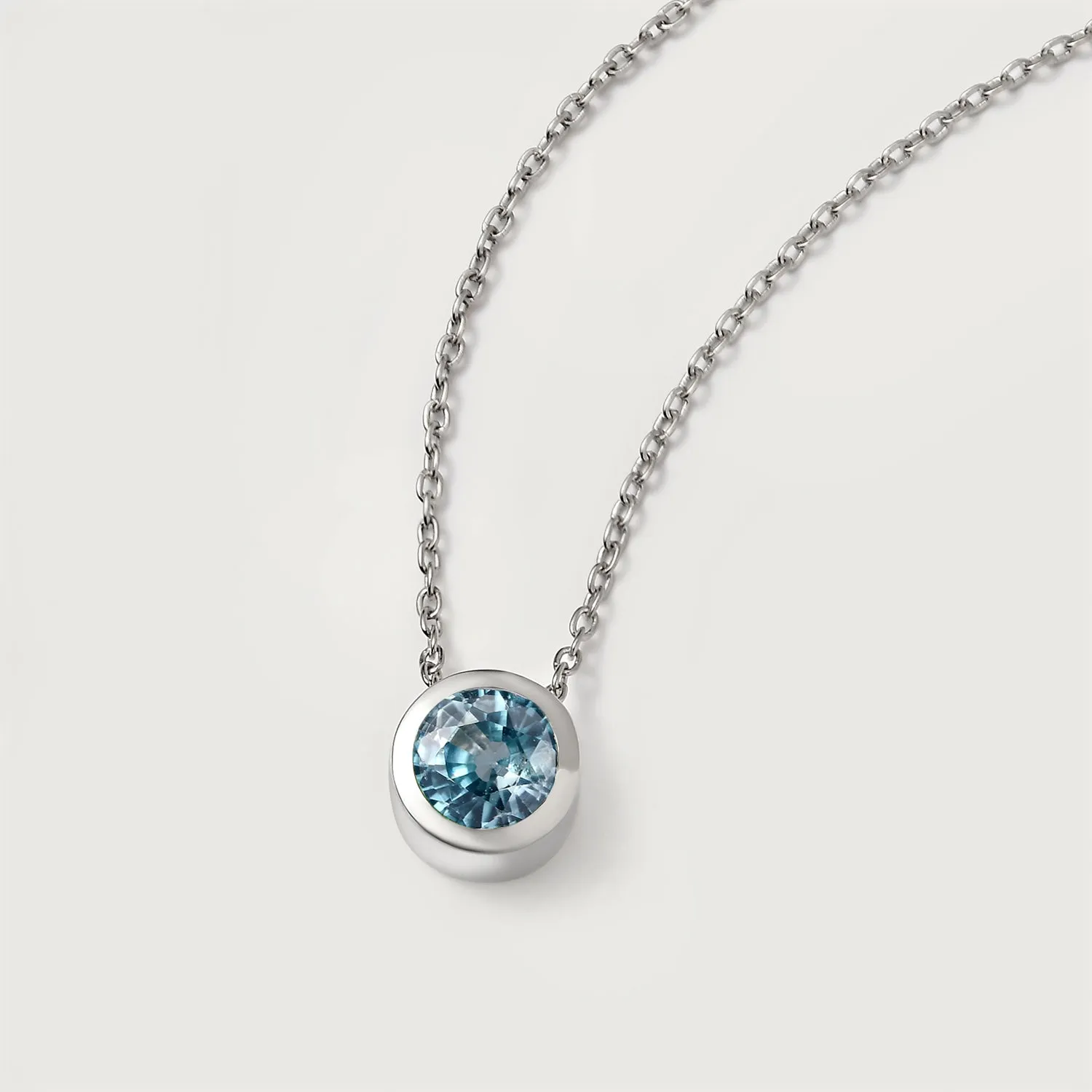 Birthstone Pendant with Chain