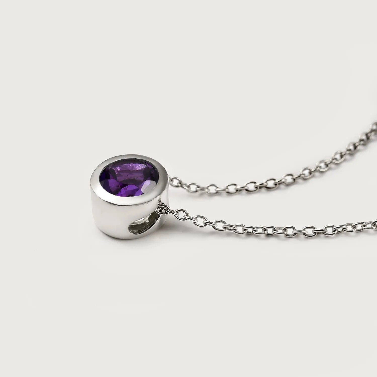 Birthstone Pendant with Chain