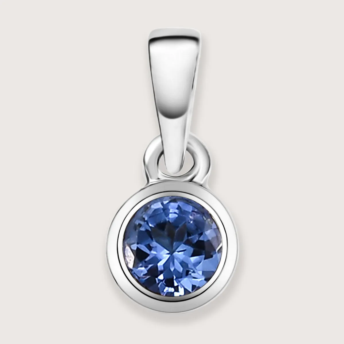 Birthstone Pendant with Chain