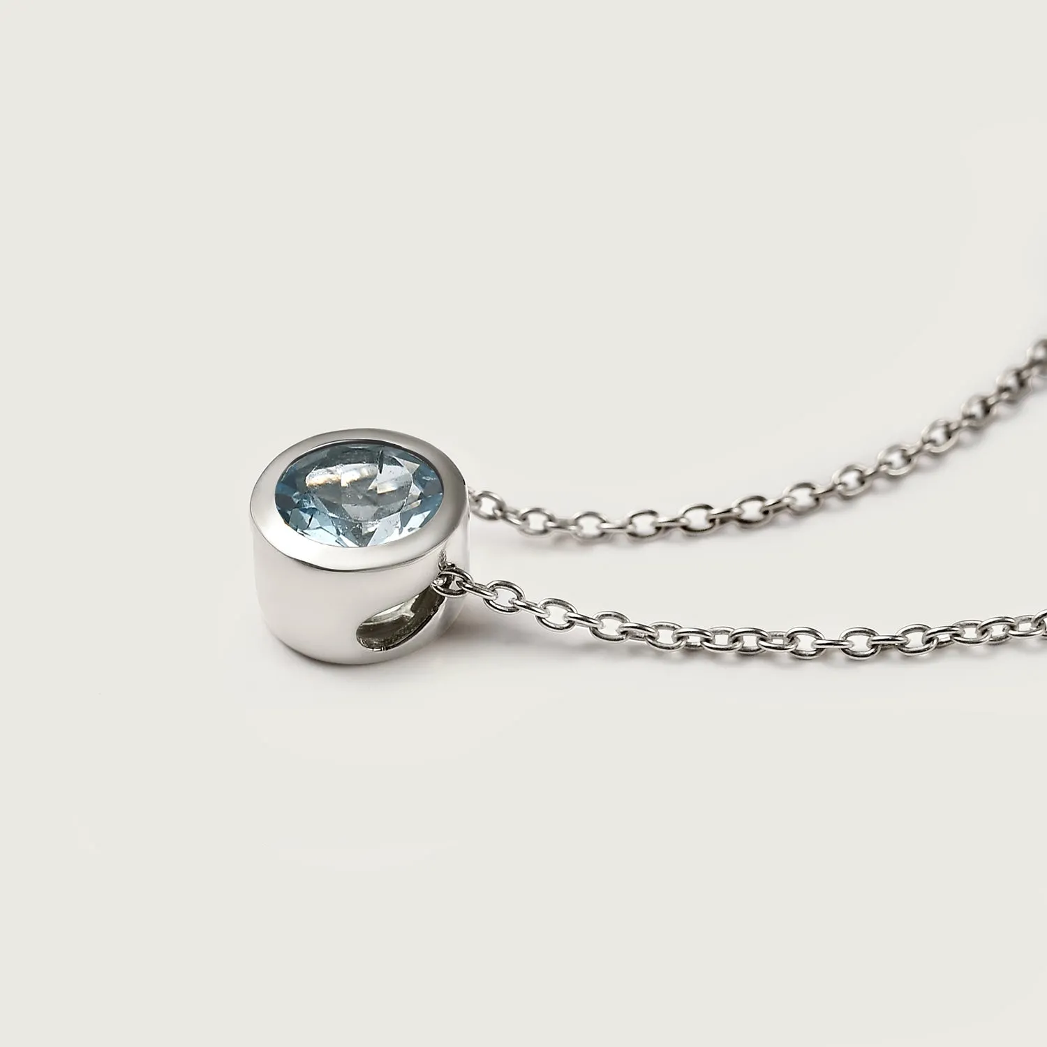 Birthstone Pendant with Chain