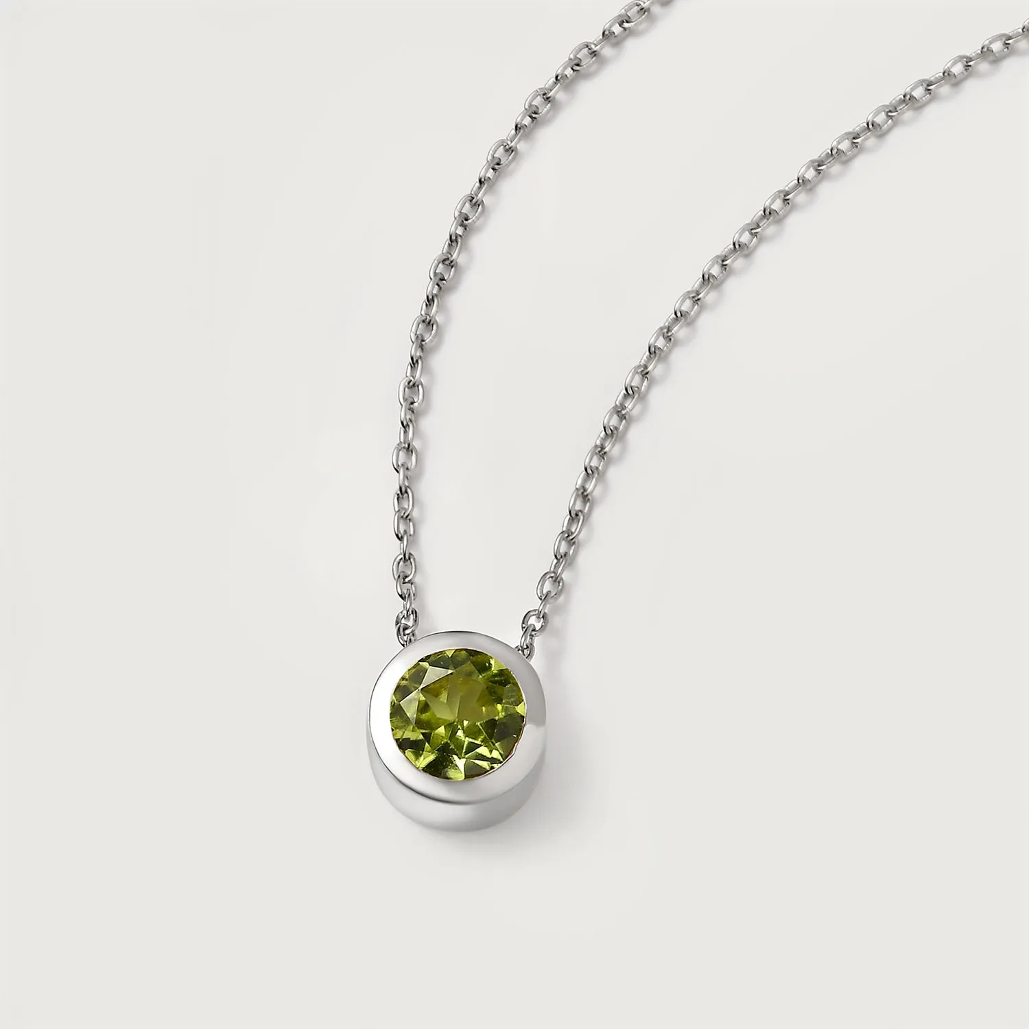 Birthstone Pendant with Chain