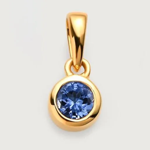 Birthstone Pendant with Chain