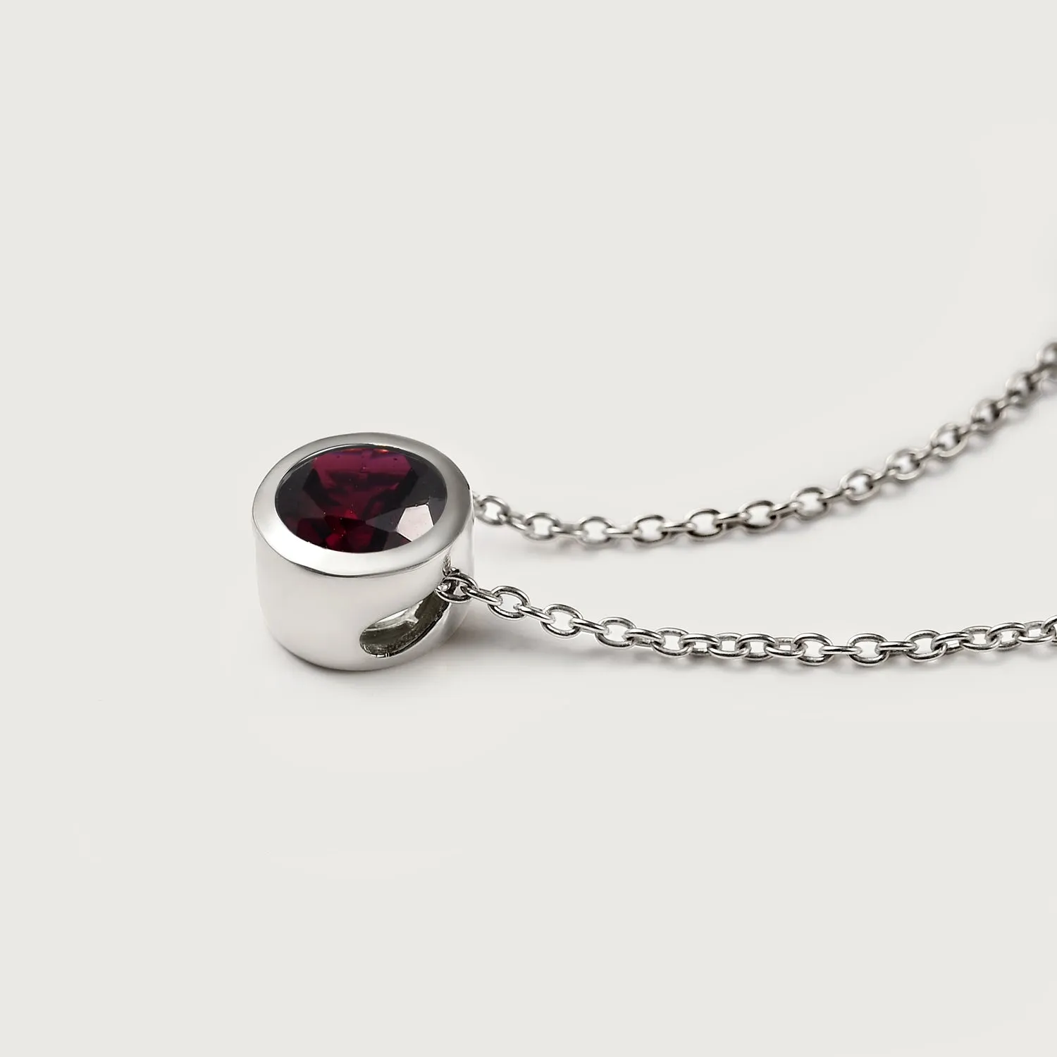 Birthstone Pendant with Chain