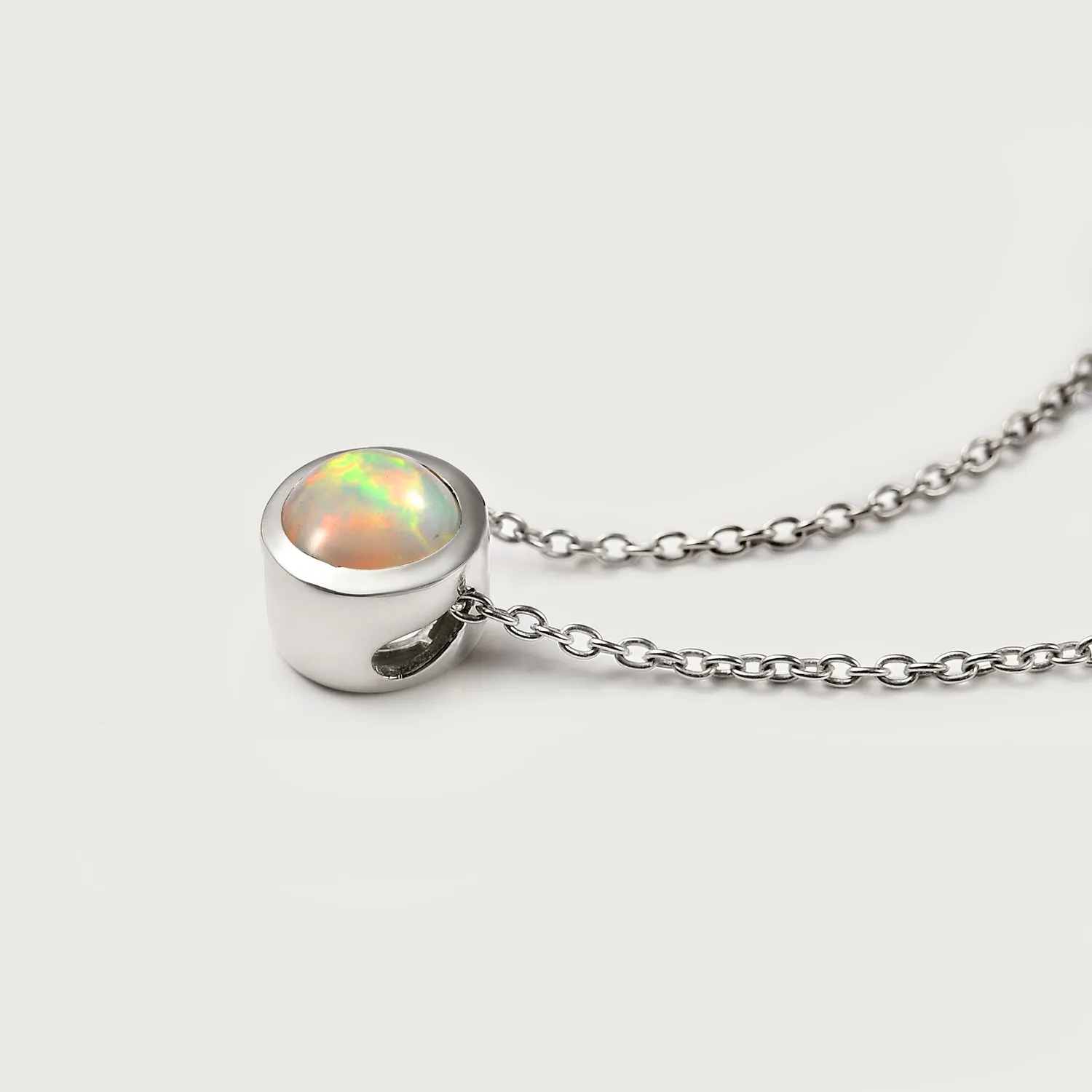 Birthstone Pendant with Chain