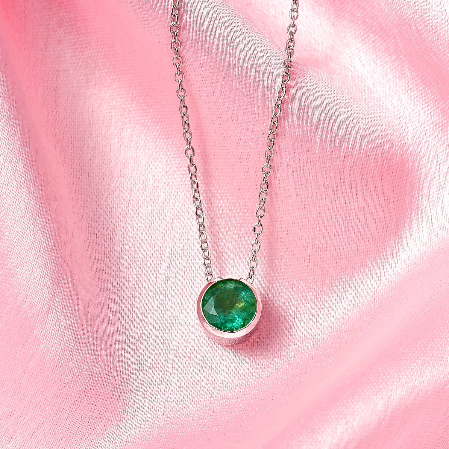 Birthstone Pendant with Chain