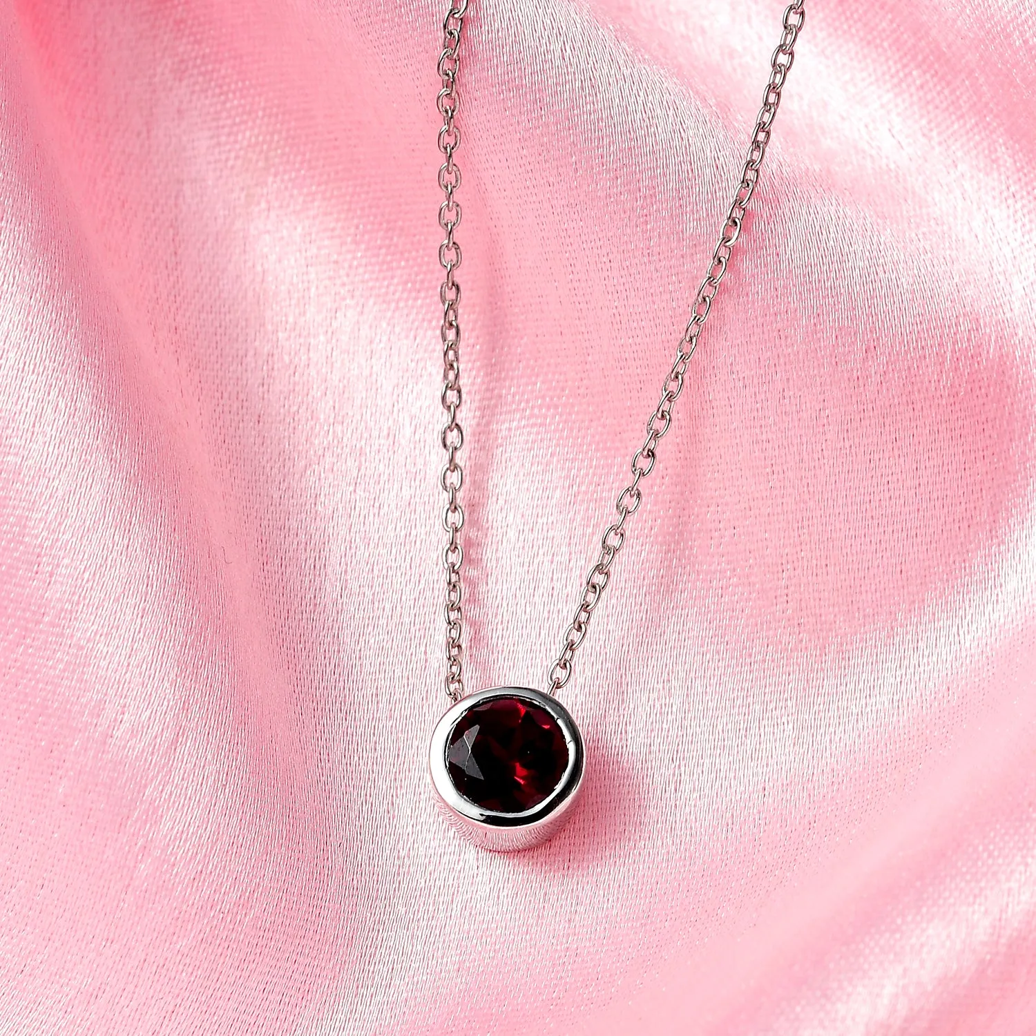 Birthstone Pendant with Chain