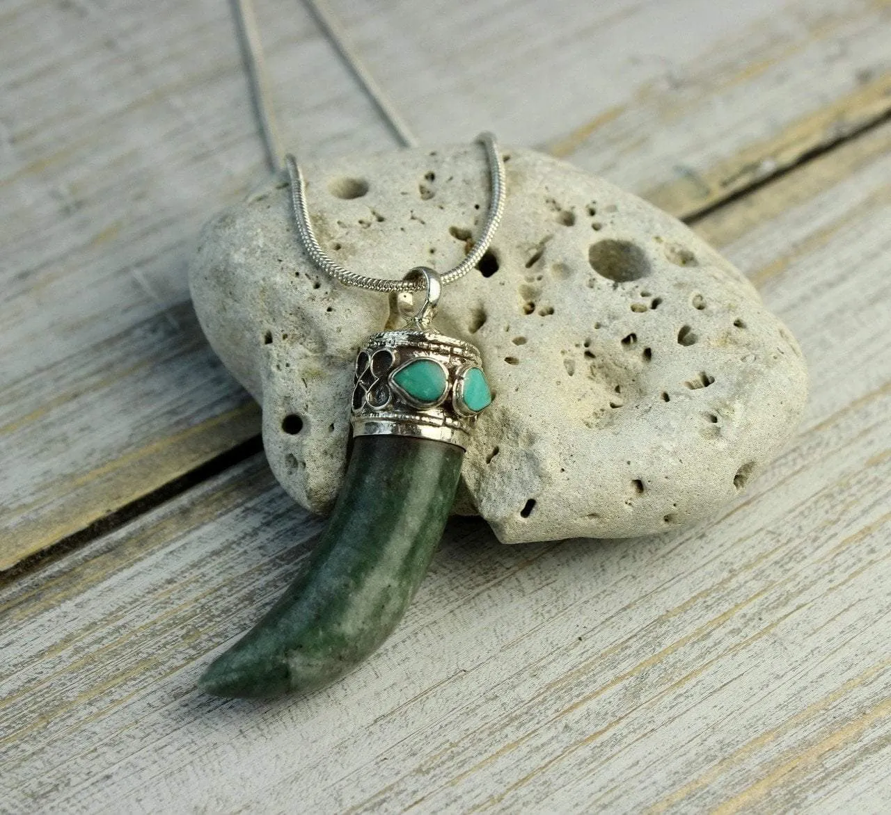 Boho Horn Pendant