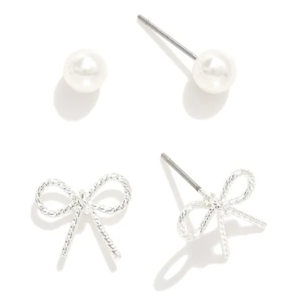 Bow Earring Set