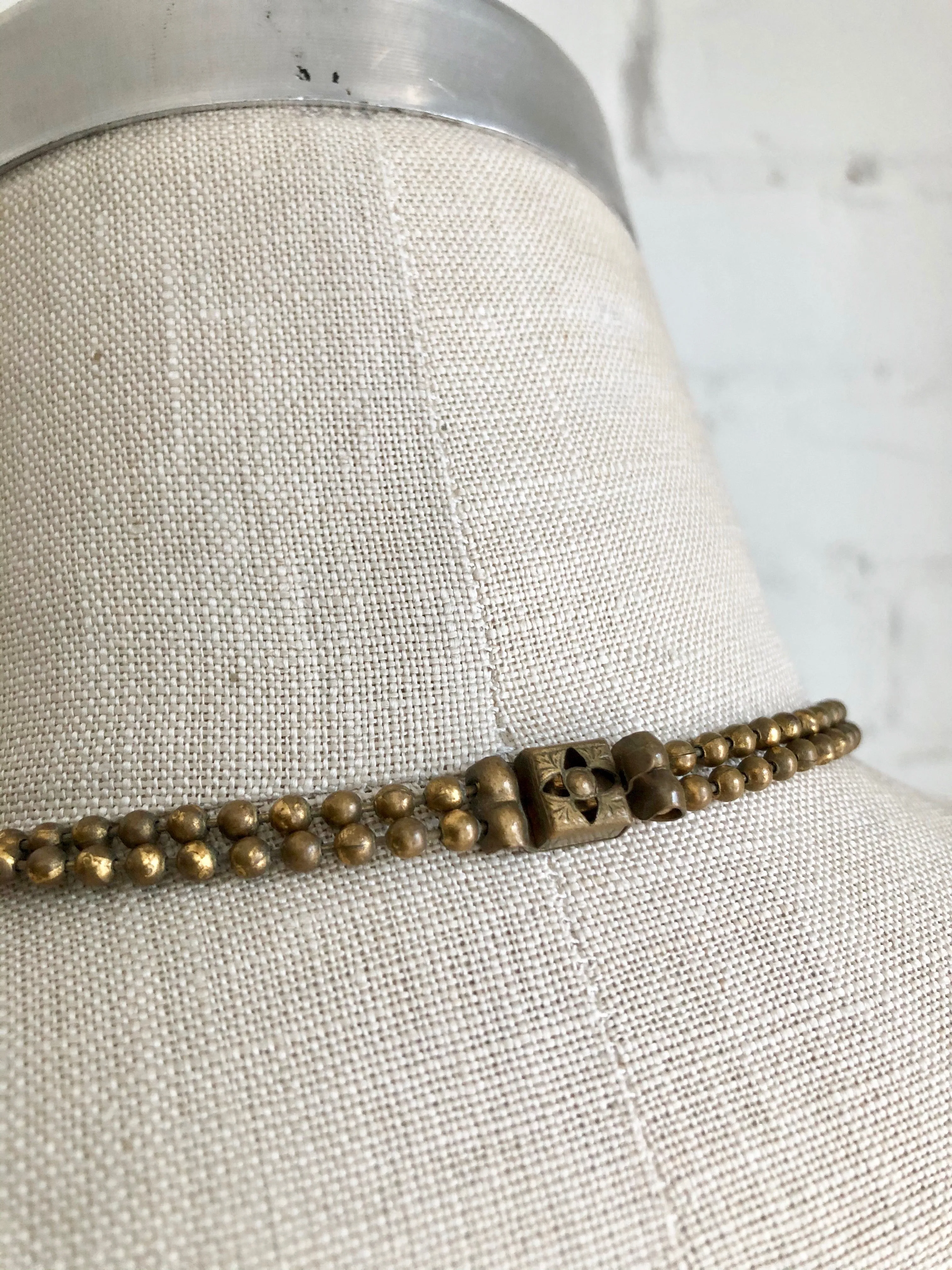 Brass Festoon 1930s Necklace