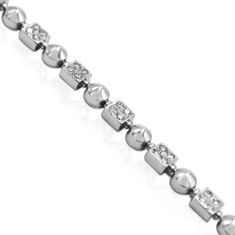 Bvlgari Lucea Diamond Bracelet - 18ct White Gold