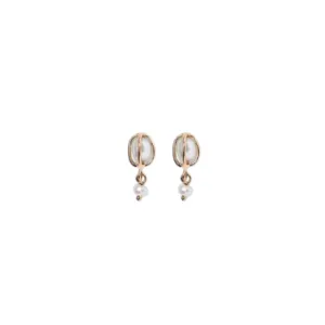 Caged Pearl Drop Earrings