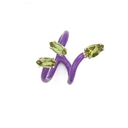 COMPOSABLE VINE RING ~ IN PURPLE