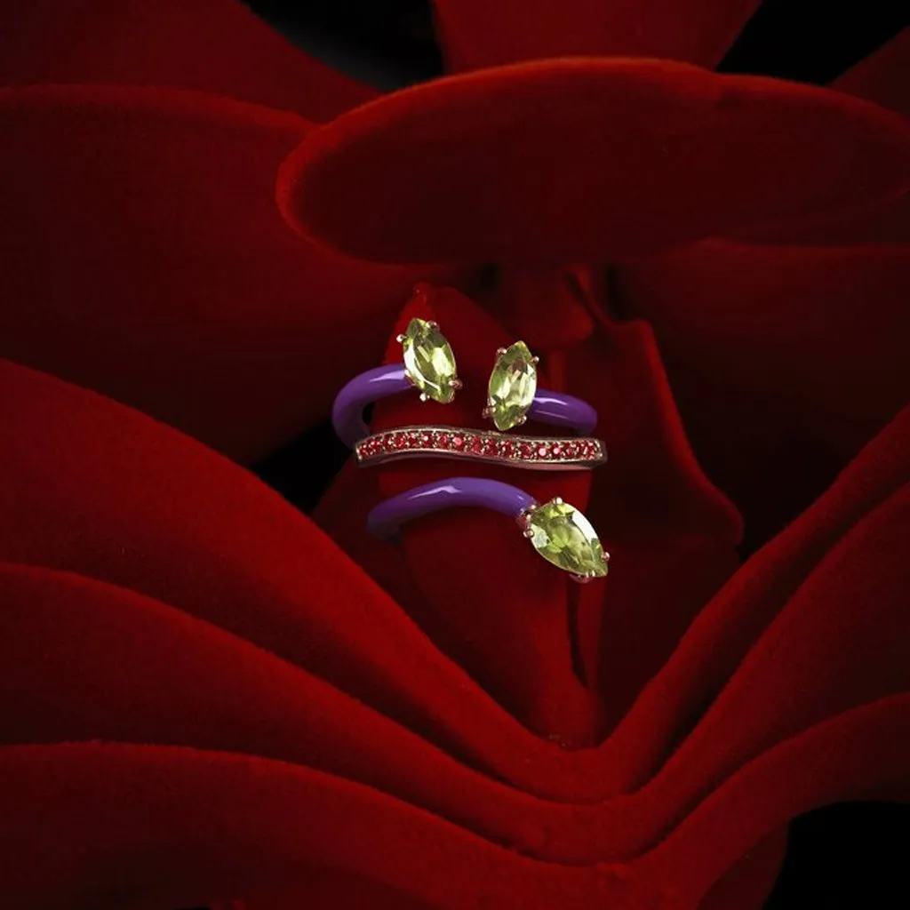 COMPOSABLE VINE RING ~ IN PURPLE