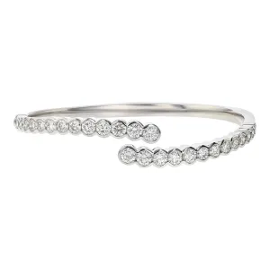 Diamond Bypass Bangle Bracelet