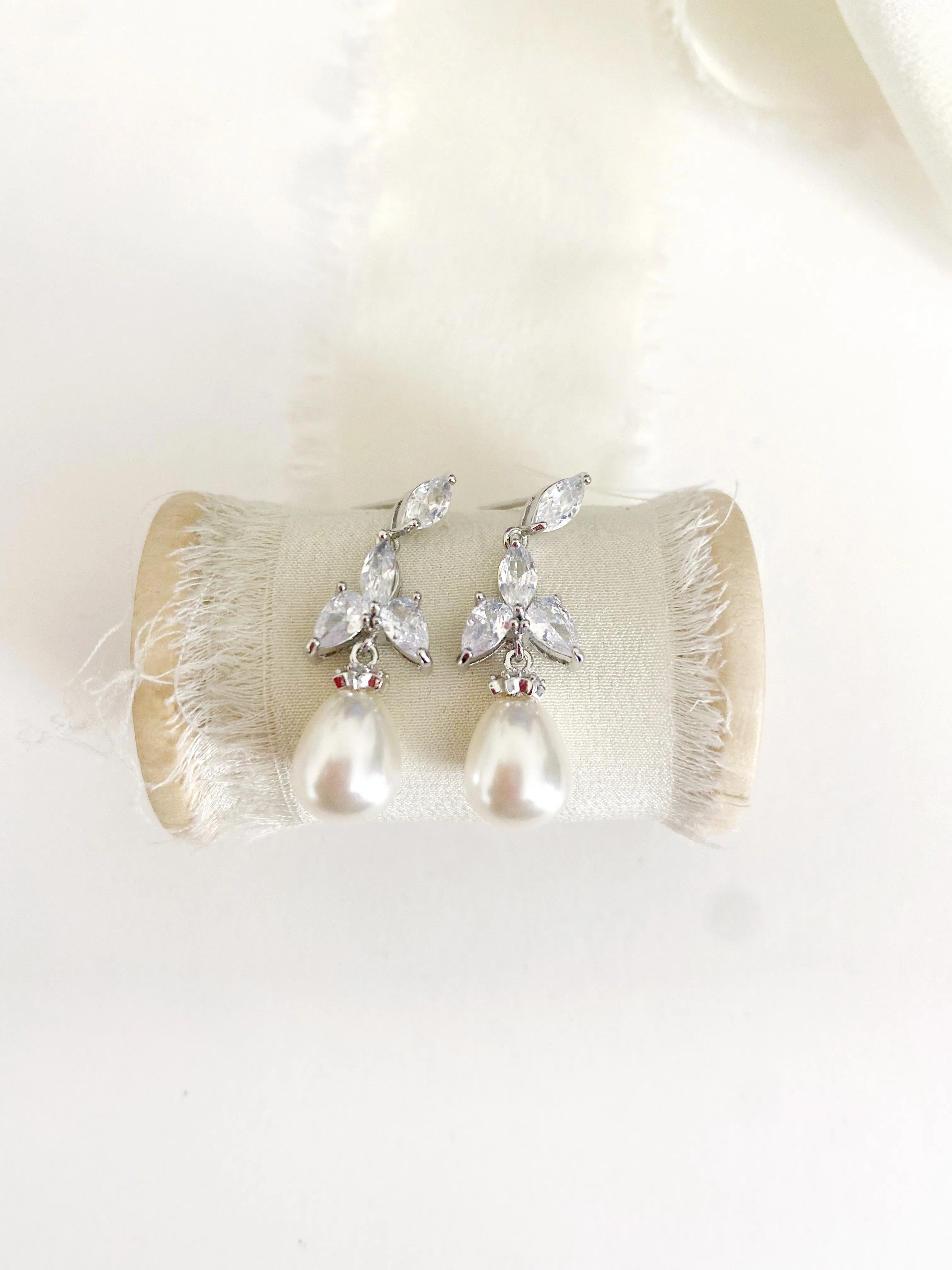 Diedra Pearl Drop Earrings