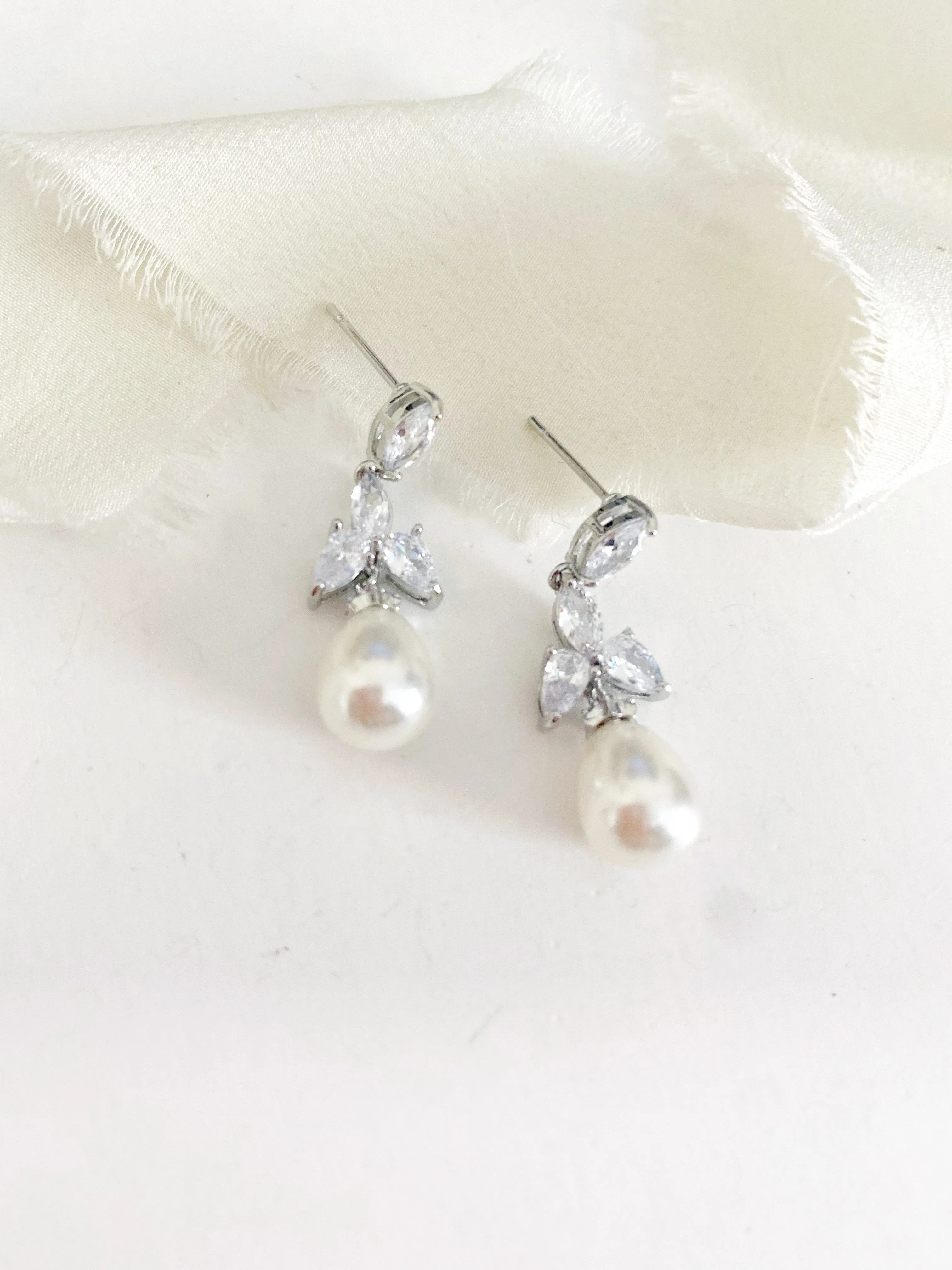 Diedra Pearl Drop Earrings