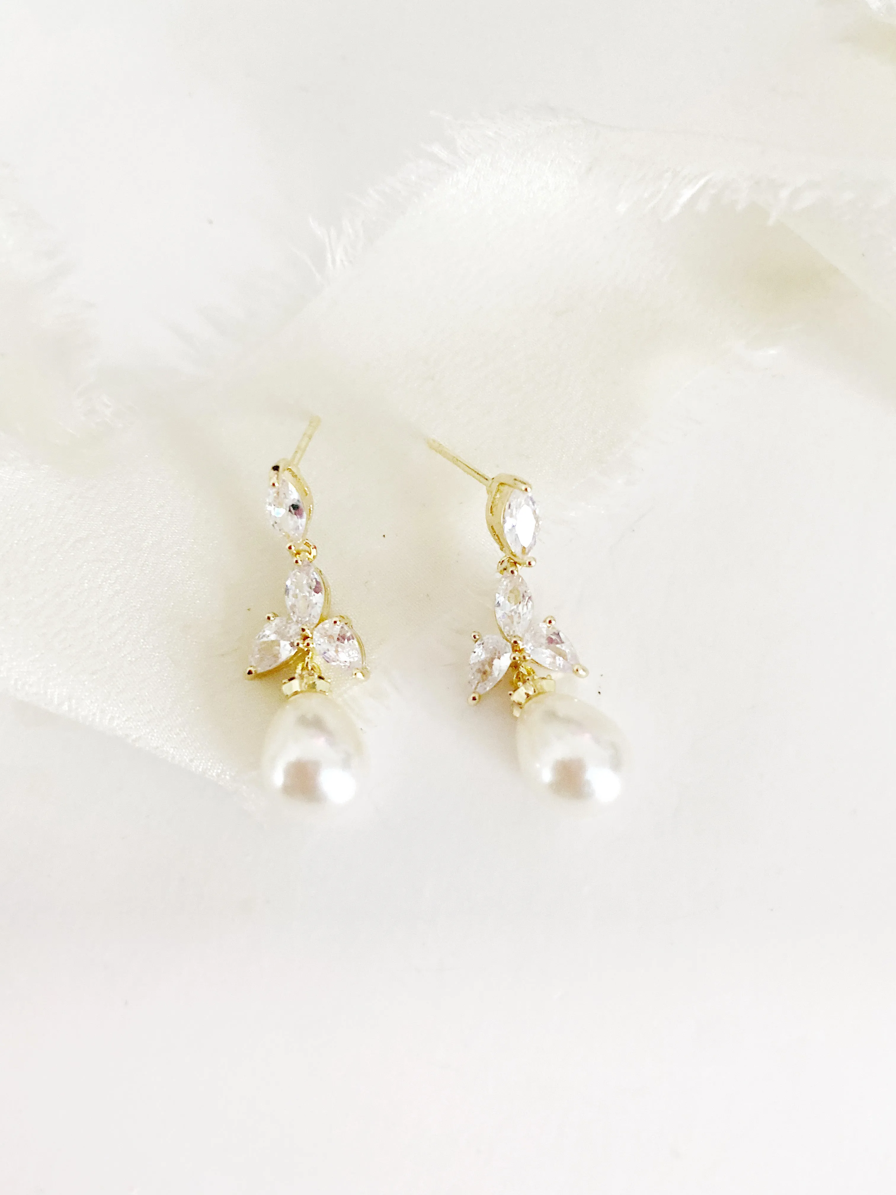 Diedra Pearl Drop Earrings