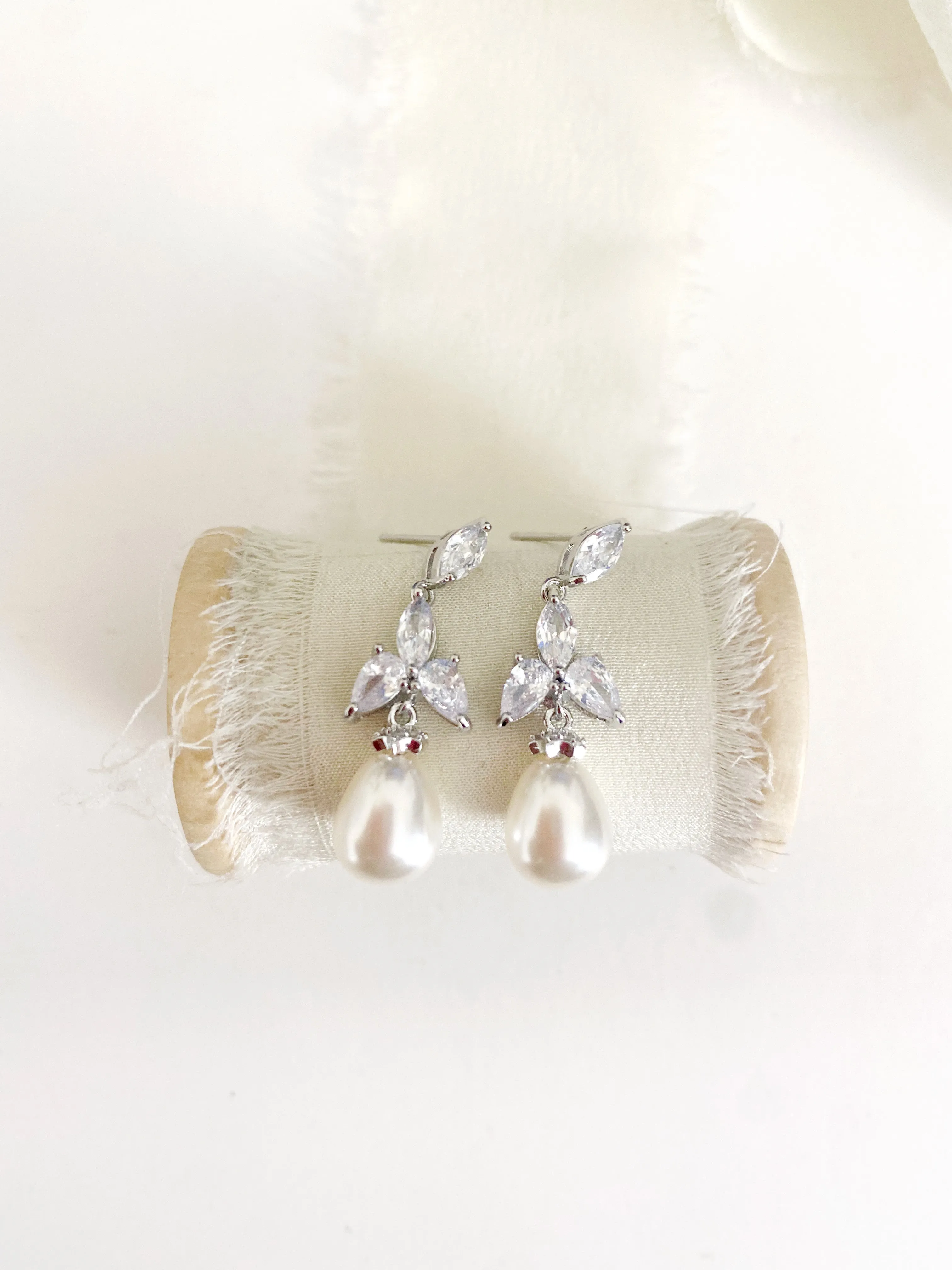 Diedra Pearl Drop Earrings