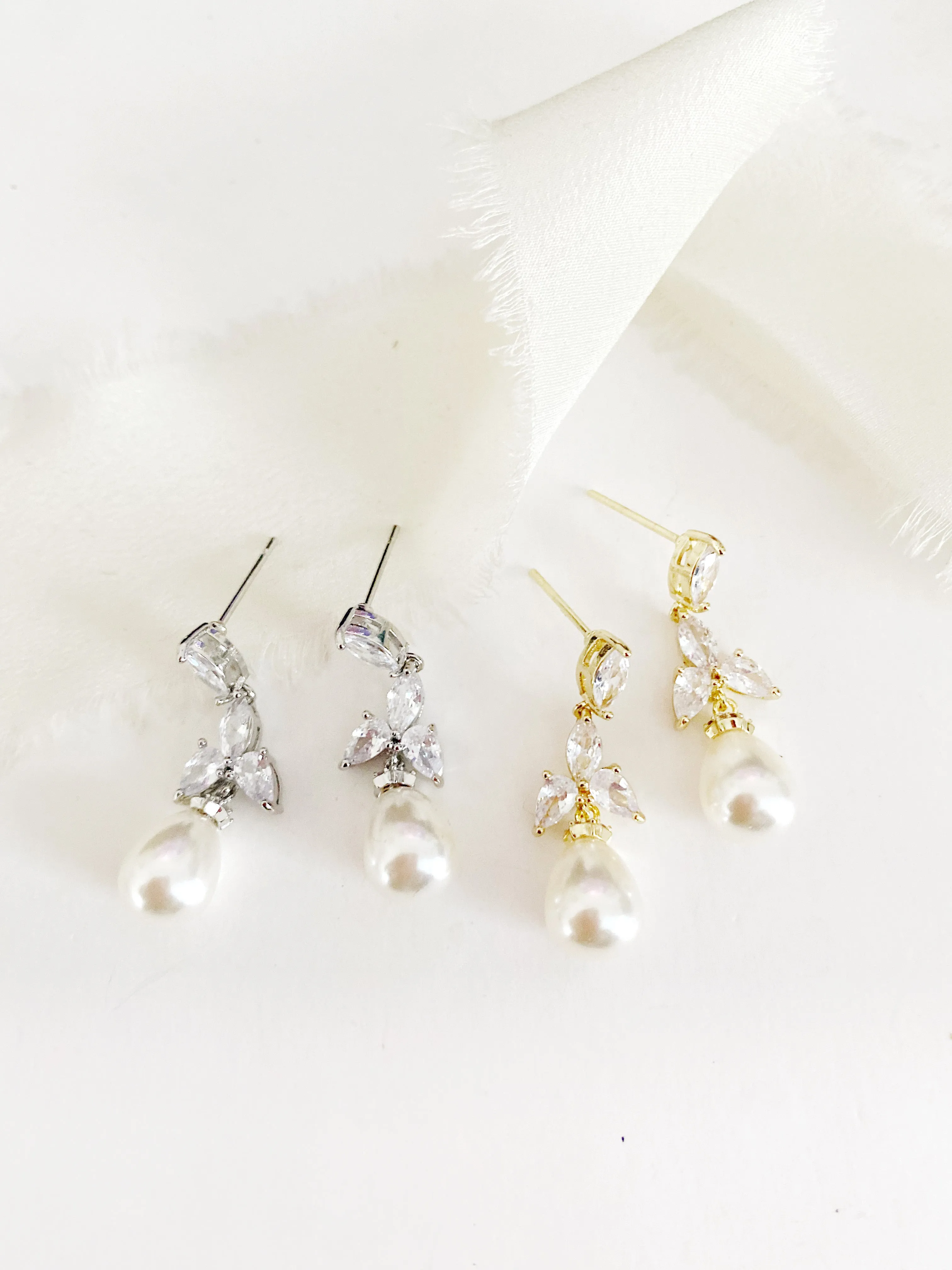 Diedra Pearl Drop Earrings