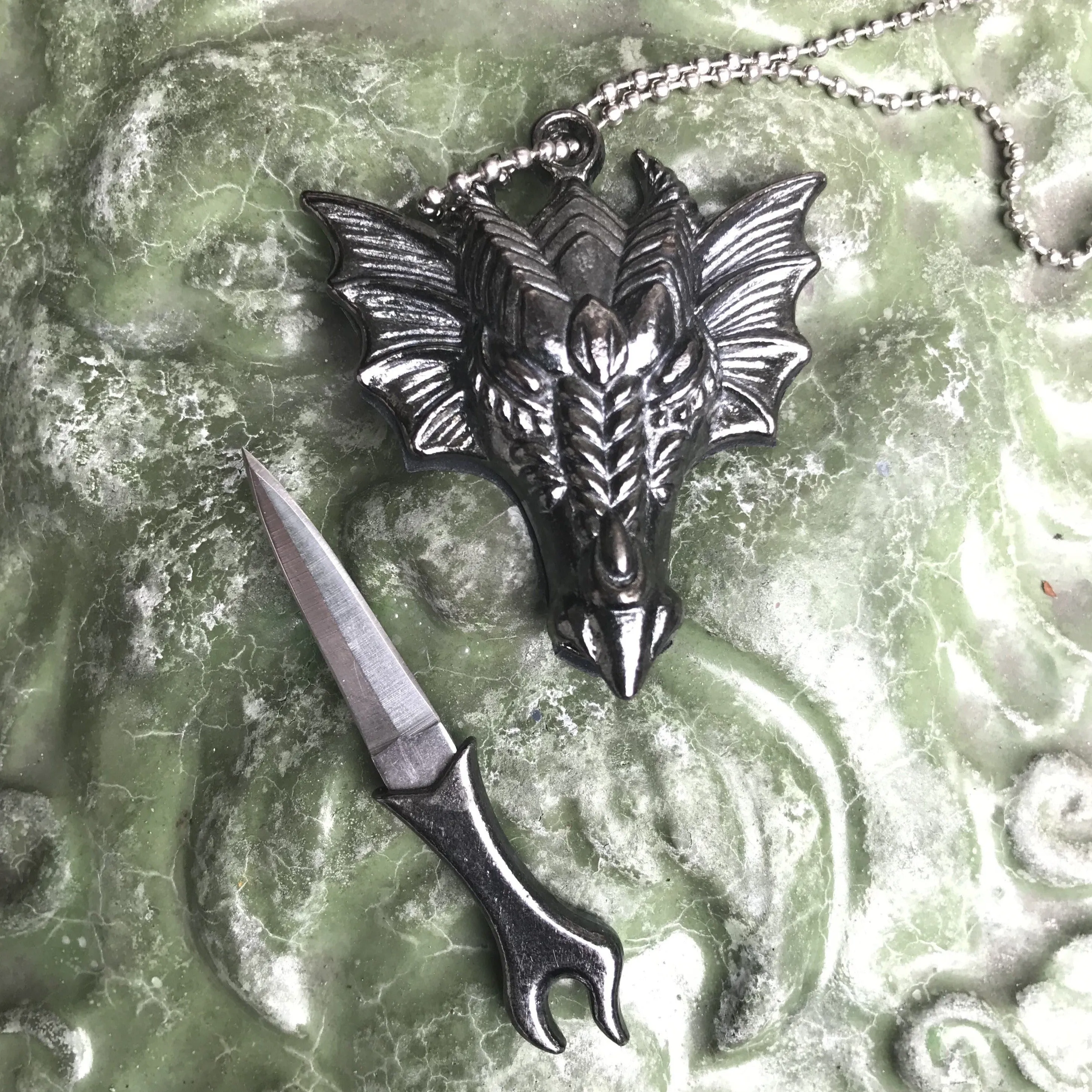 Dragon Dagger Athame Necklace