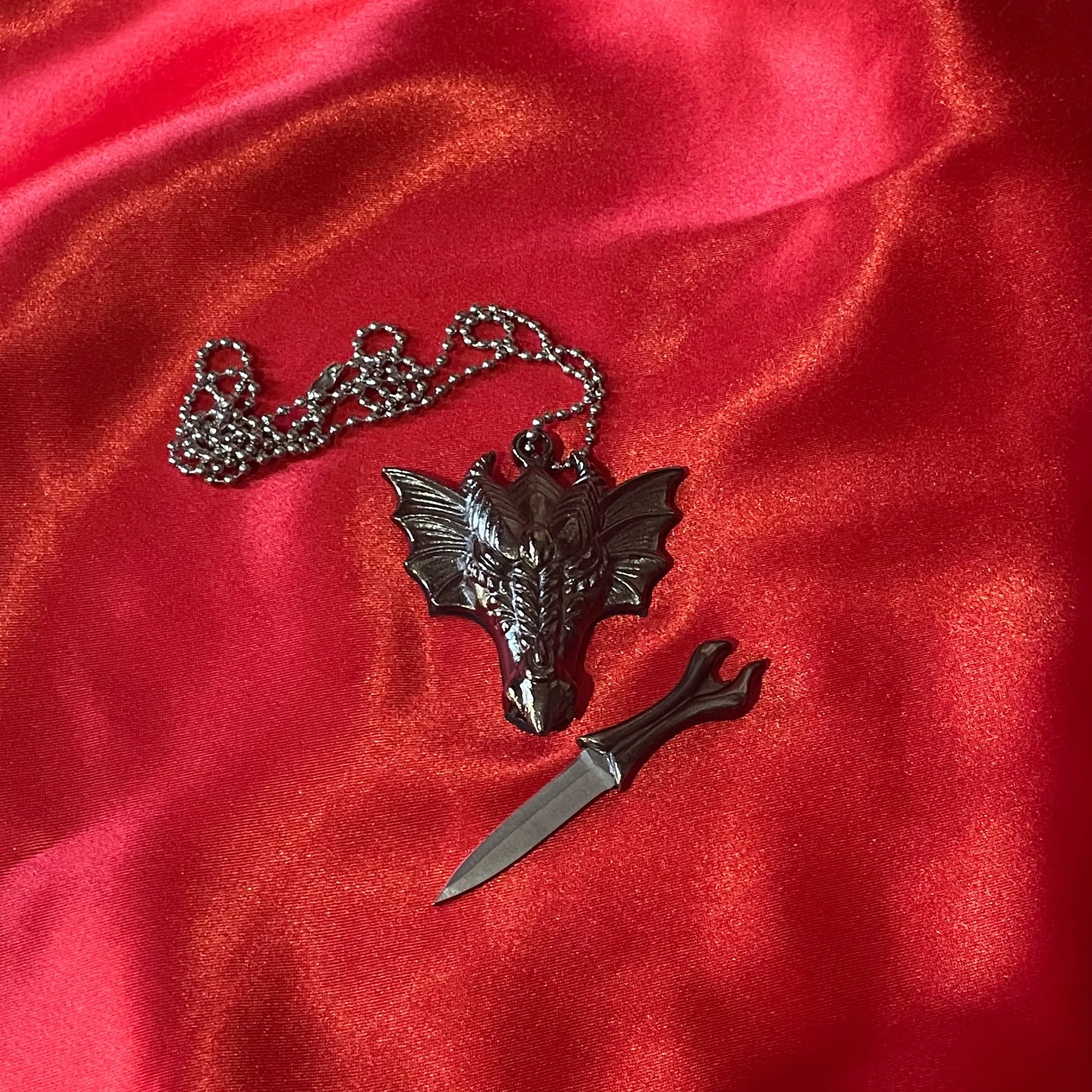 Dragon Dagger Athame Necklace