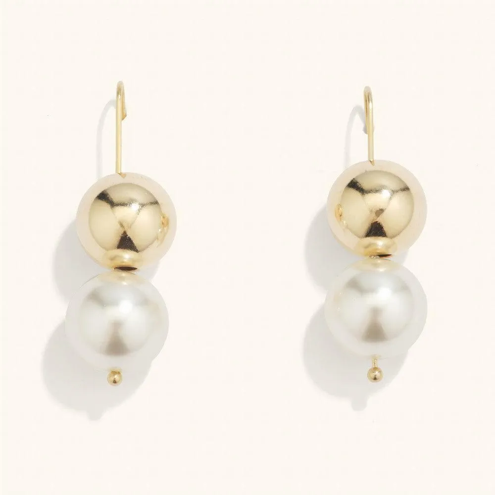 Elegant Pearl Drop Earrings