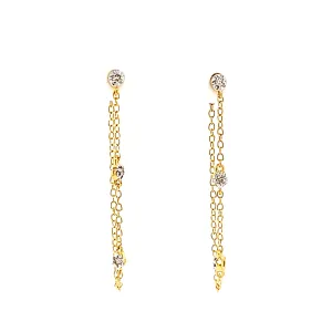 Ella Stein Gold Chain Earrings (SI3541)