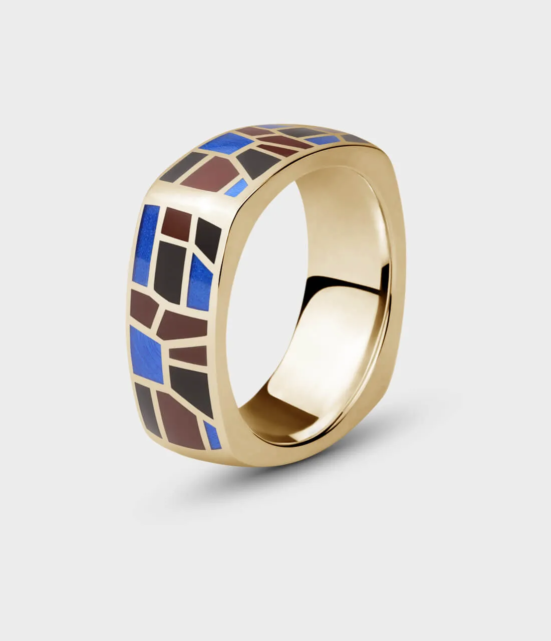 Enamel Mosaic Ring