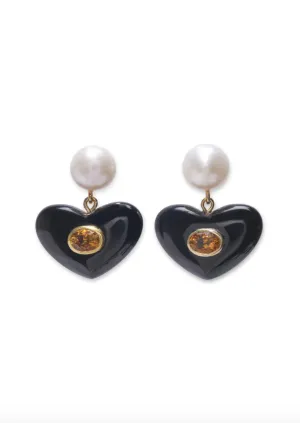 Enamored Earrings, Black