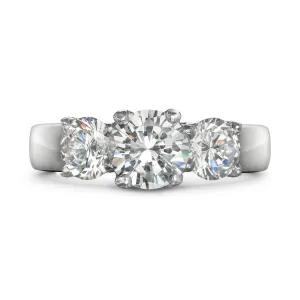 Entre Nous Three Stone Engagement Ring