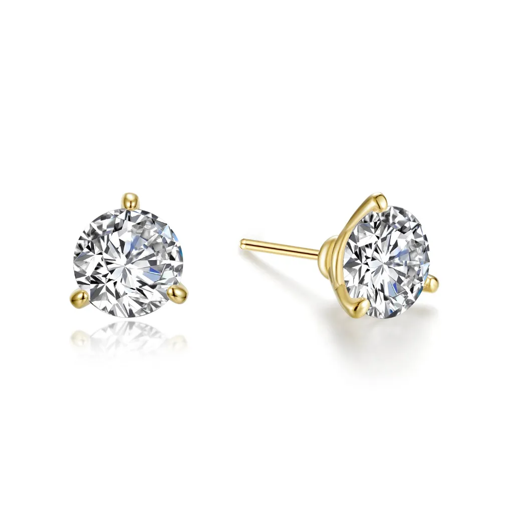 ER CL S.S. GP 2.56 CTTW 3 Prong Martini Studs