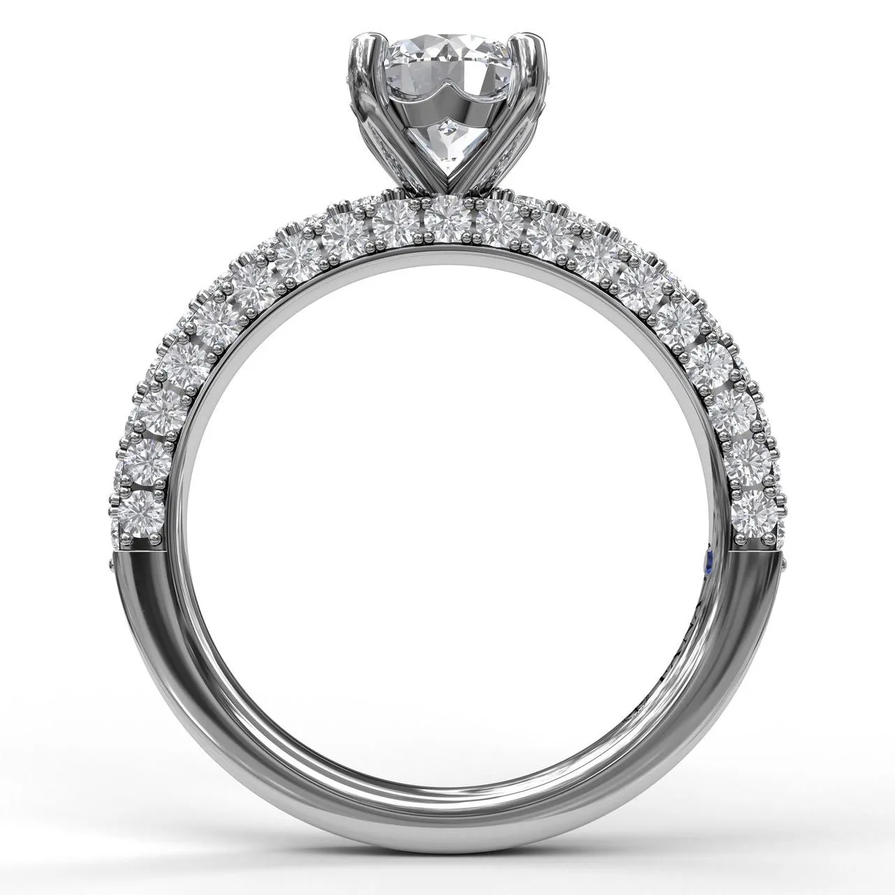 Fana Diamond-Encrusted Engagement Ring 3033