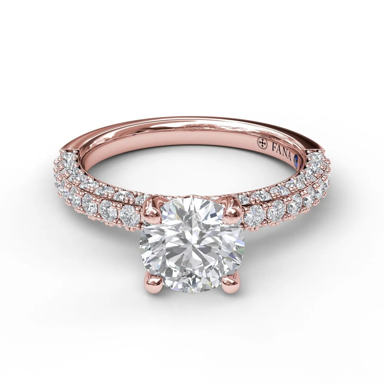 Fana Diamond-Encrusted Engagement Ring 3033