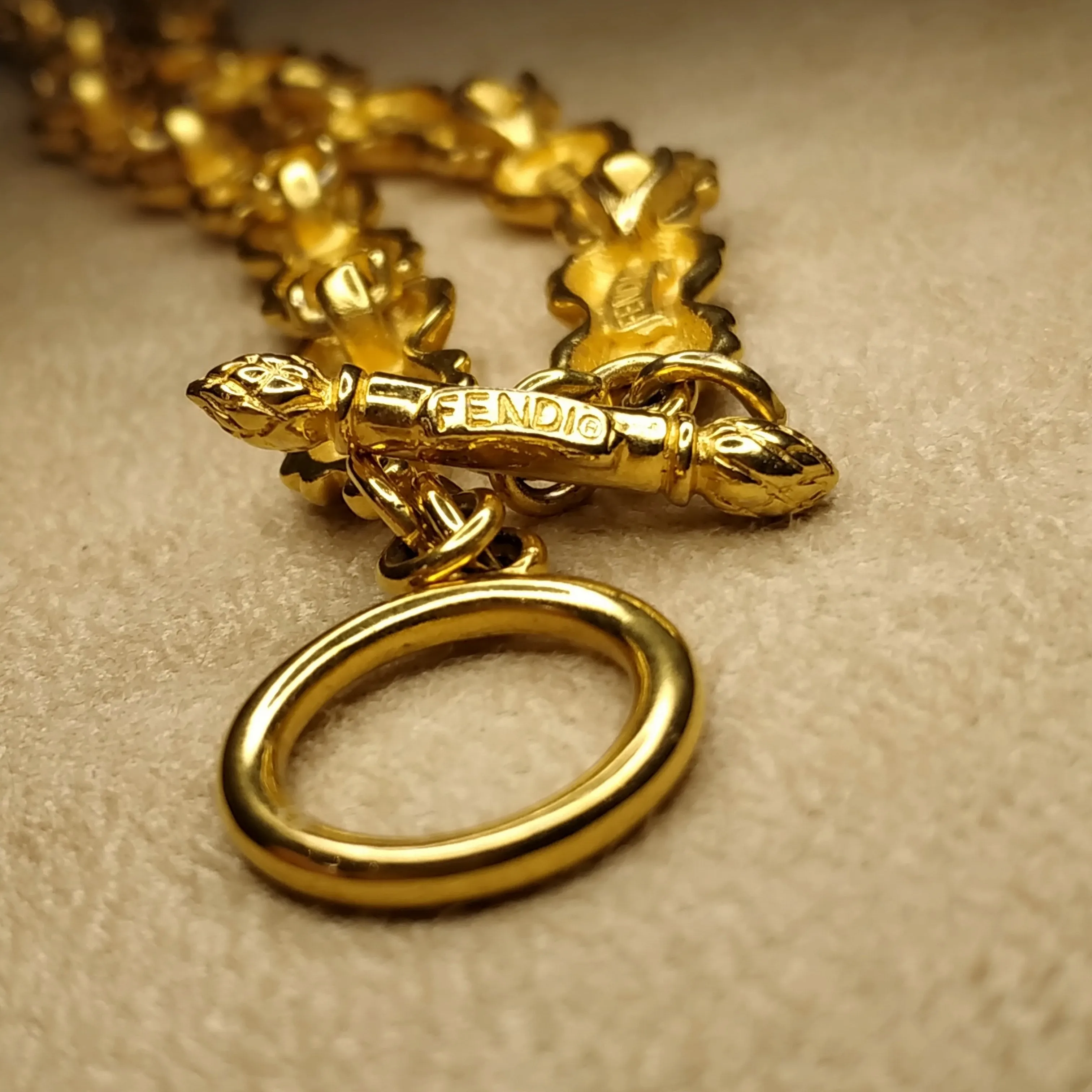 Fendi Vintage Gold Necklace