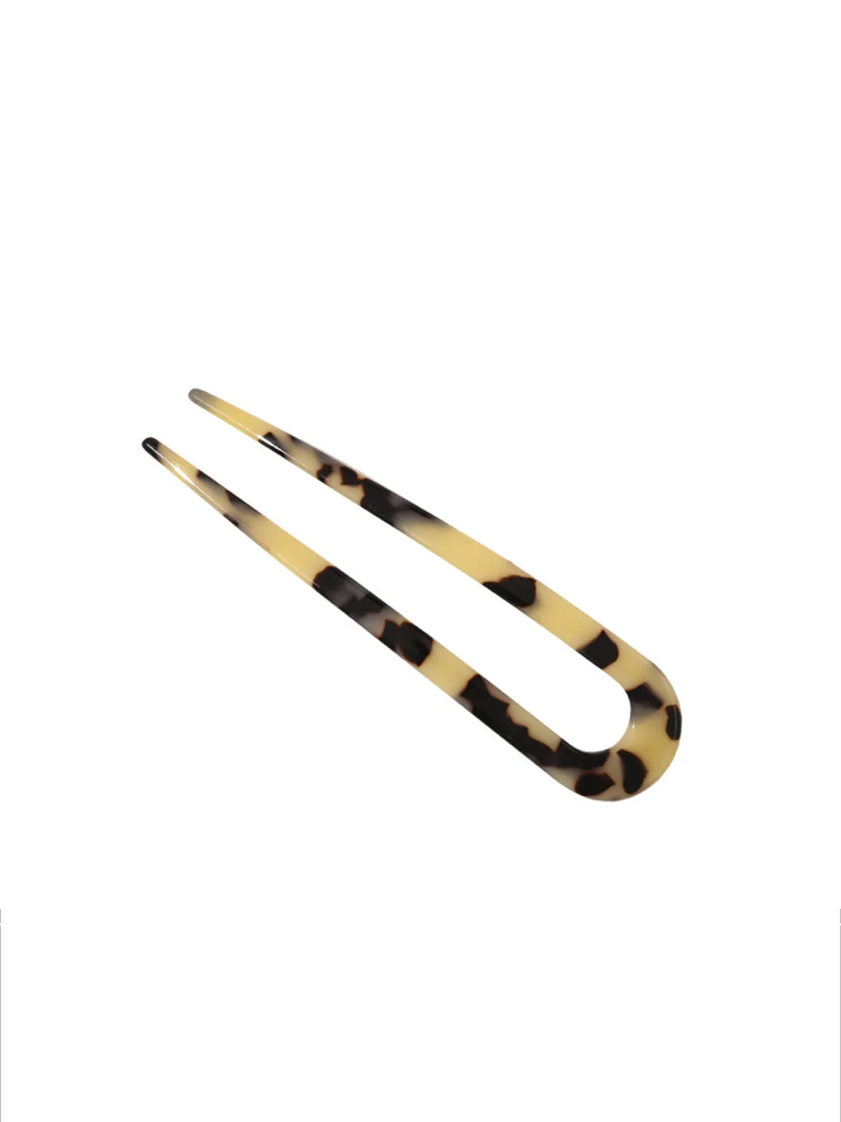 Forest U-Shaped Marble Plate Hairpin