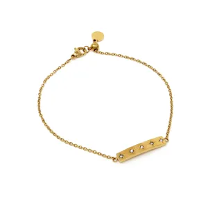 Gold Star Bar Bracelet